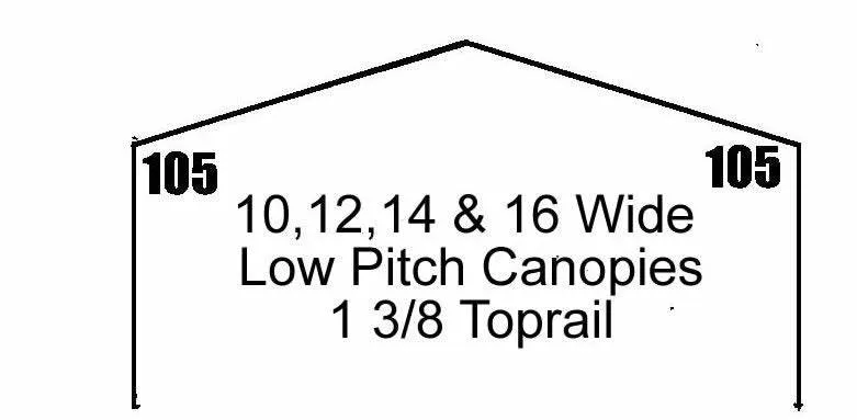 1 3/8" Low Peak Left Side Reinforced End - 4 Way Fitting (P4J1-138)