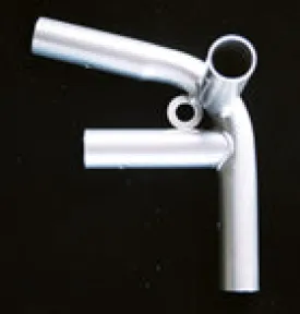 1 3/8" Low Peak Left Side Reinforced End - 4 Way Fitting (P4J1-138)