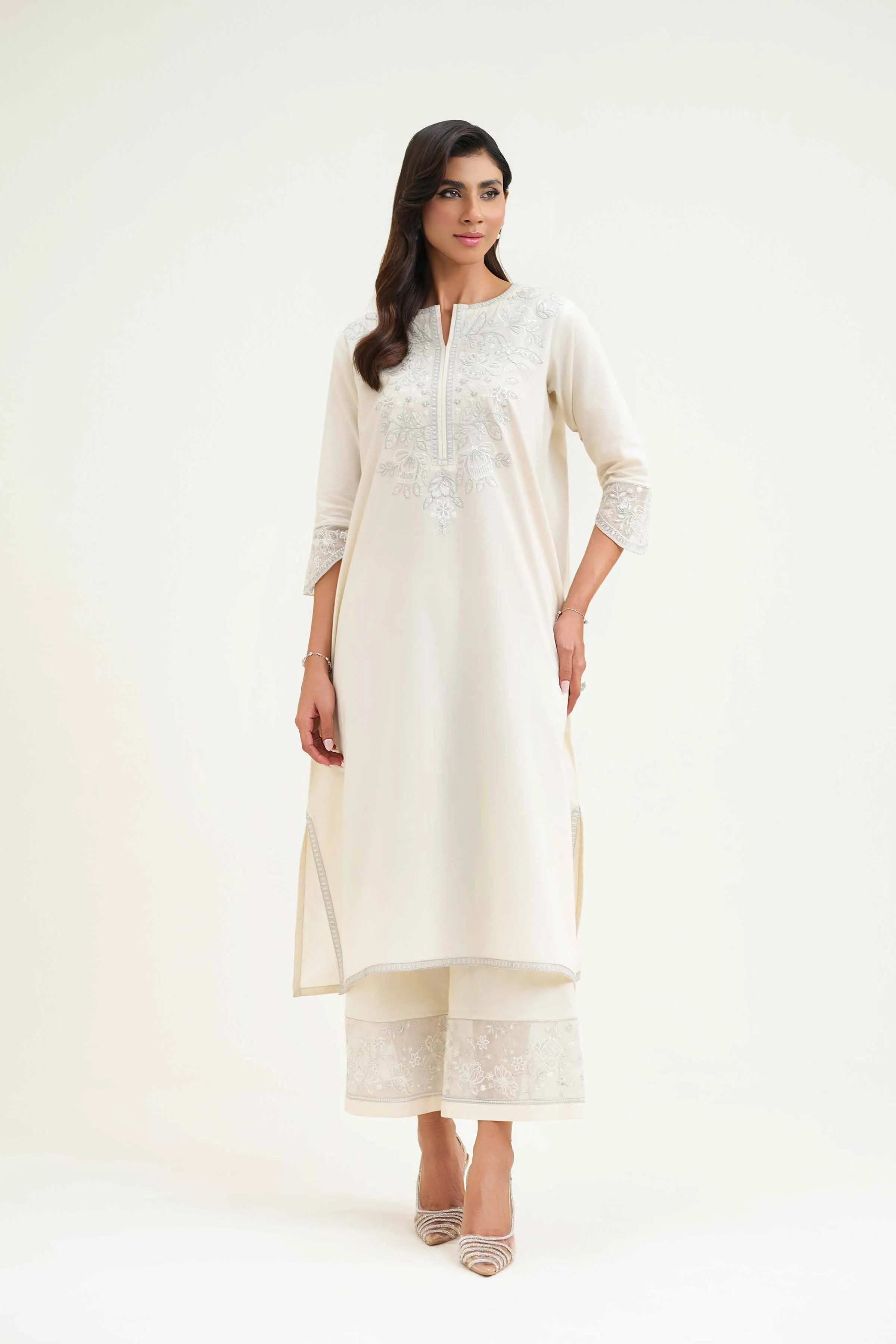 2 Piece - Embroidered Suit - KFS25-22