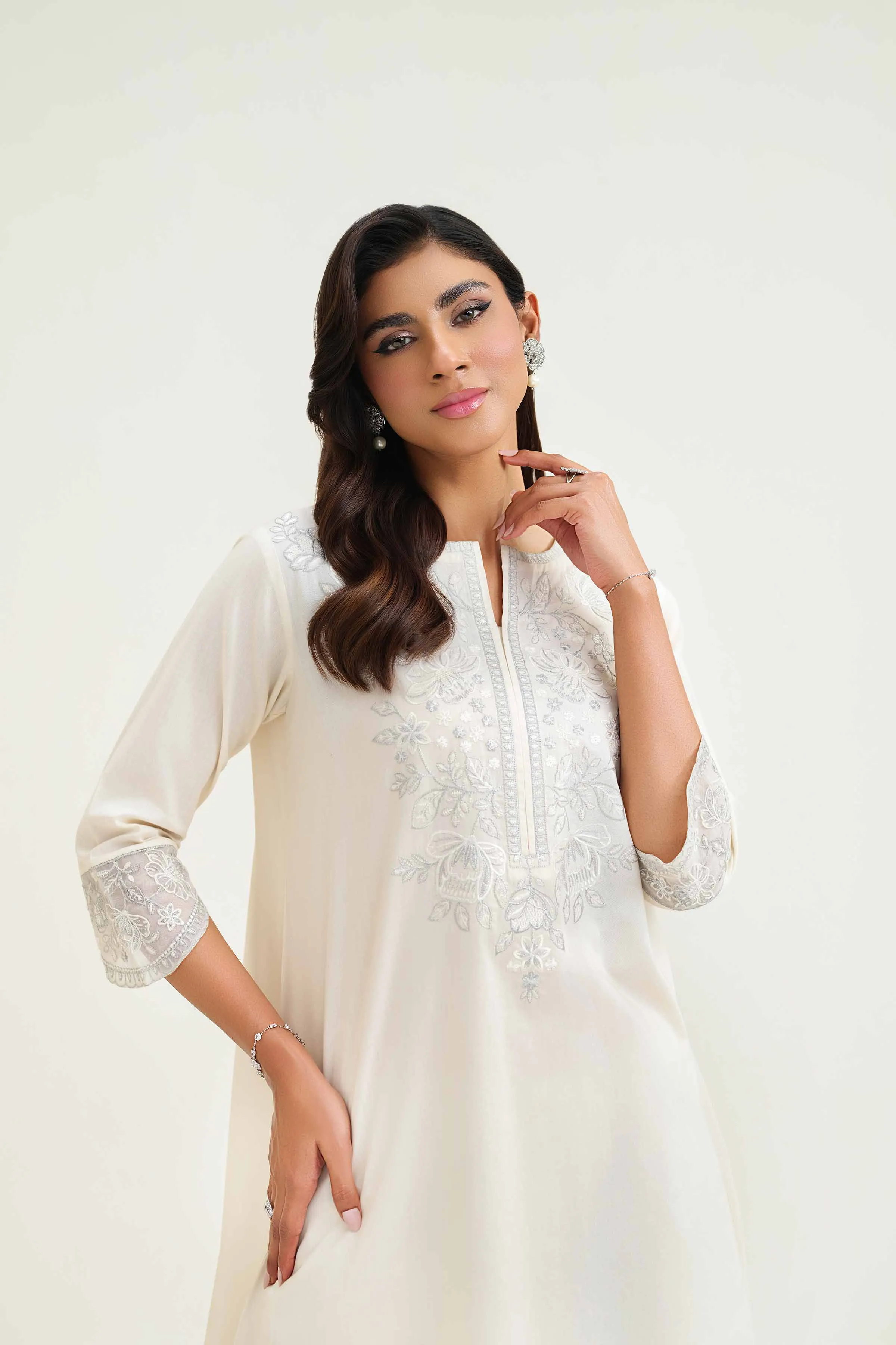 2 Piece - Embroidered Suit - KFS25-22