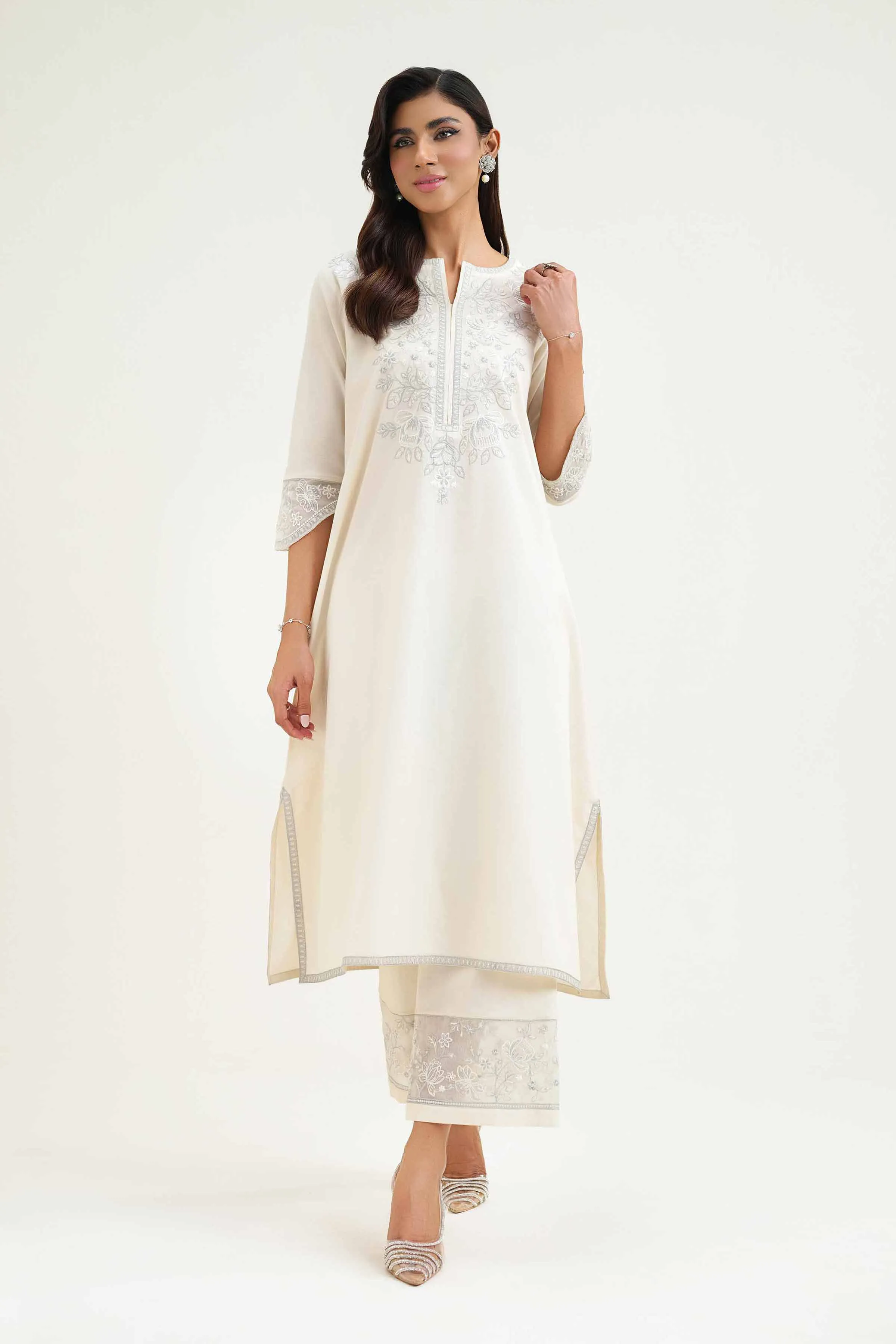 2 Piece - Embroidered Suit - KFS25-22