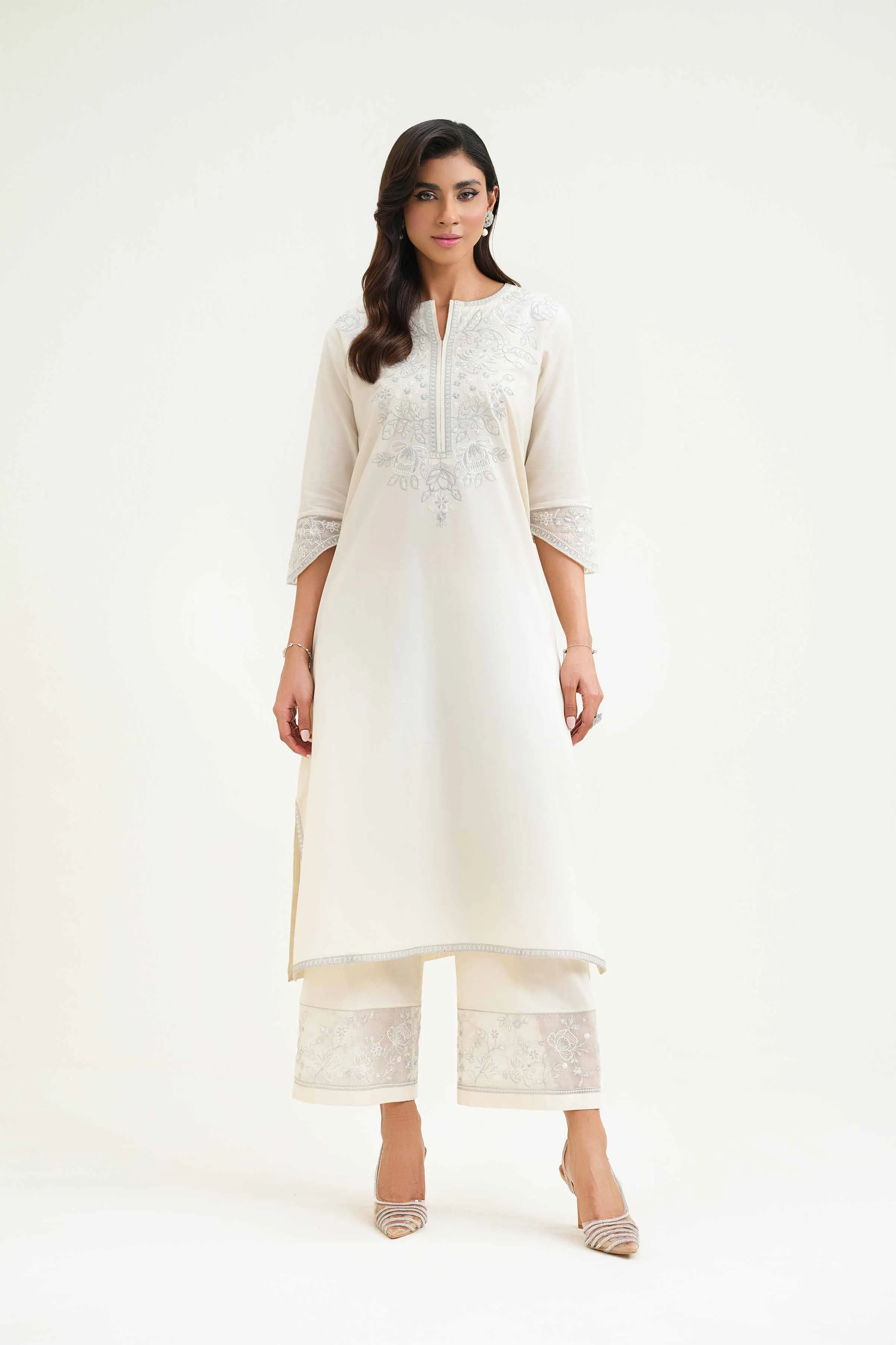 2 Piece - Embroidered Suit - KFS25-22