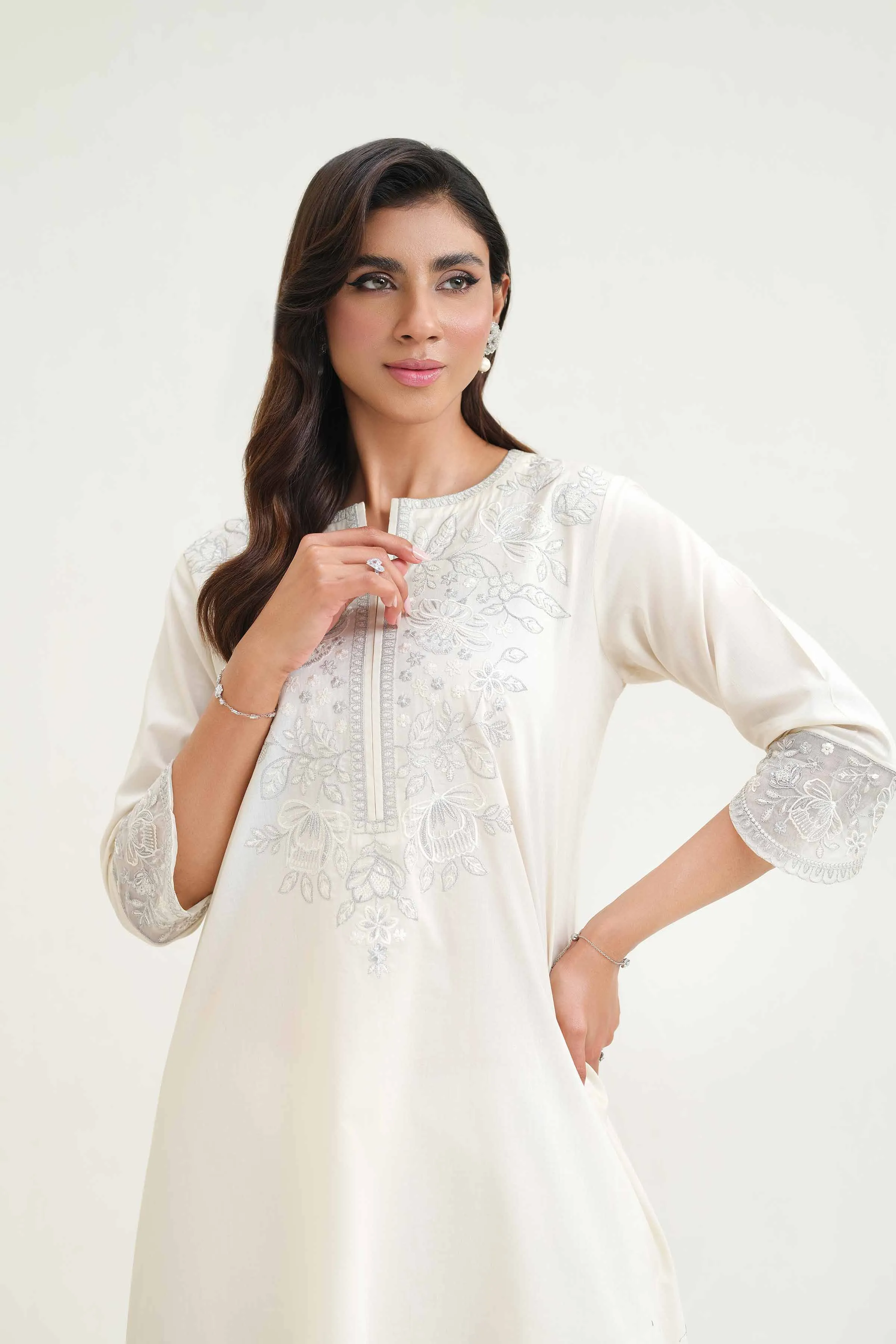 2 Piece - Embroidered Suit - KFS25-22