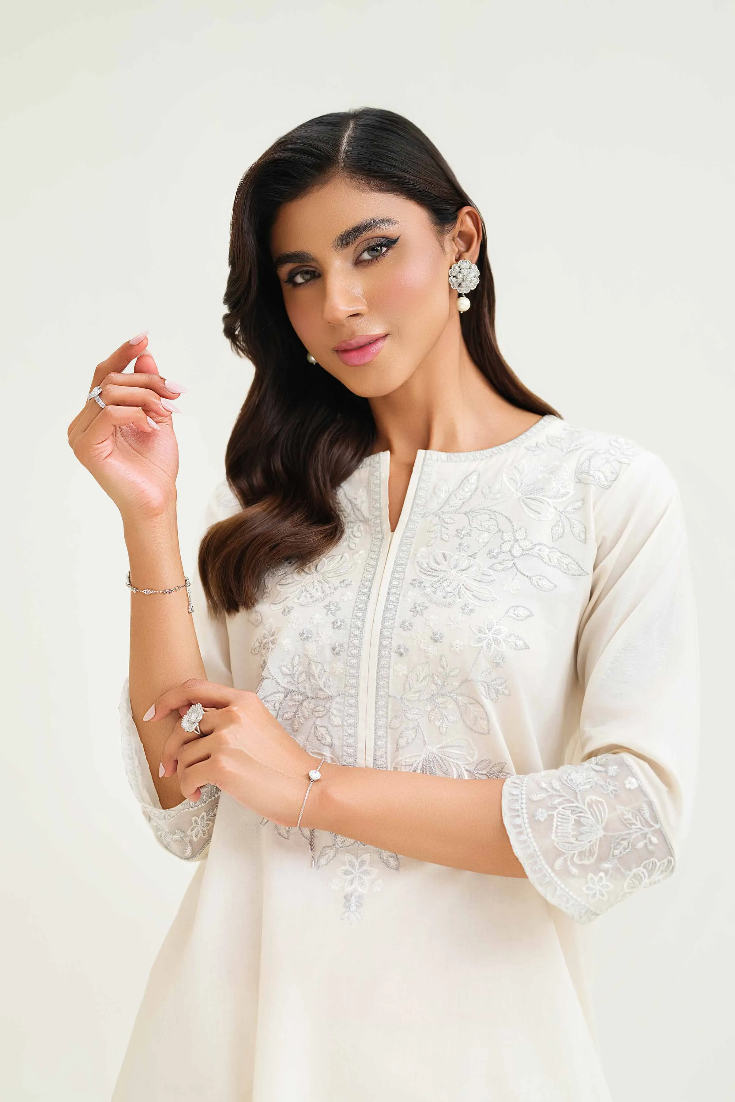 2 Piece - Embroidered Suit - KFS25-22