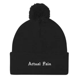 A.P. Logo //Pom Pom Knit Hat