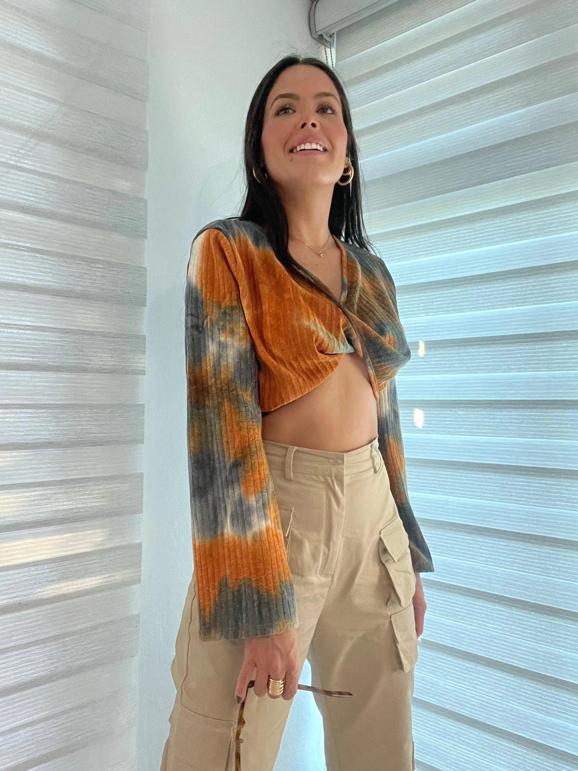 Autumn Crop Sweater Top
