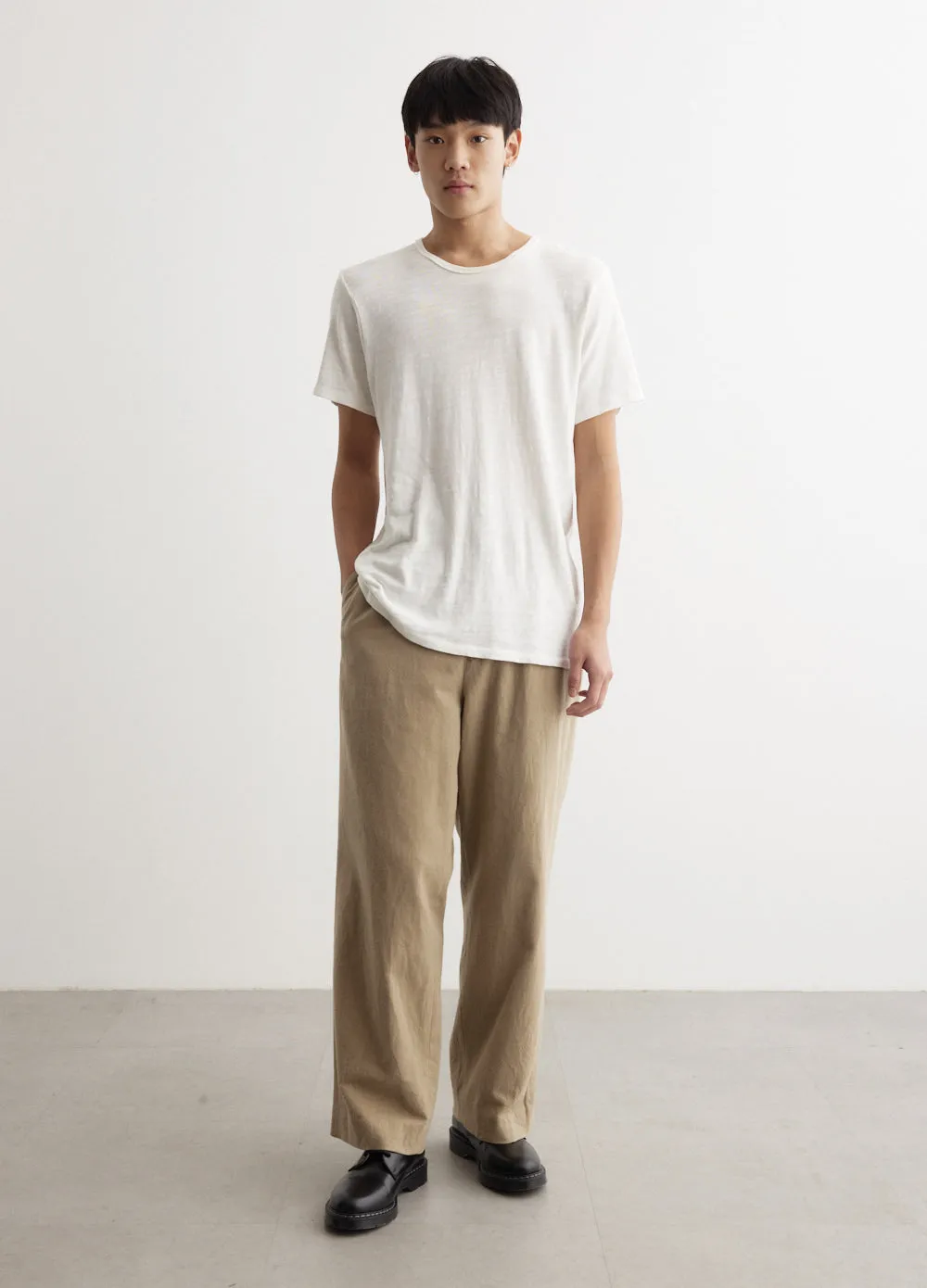 Chino Cloth Tuck Straight Pants