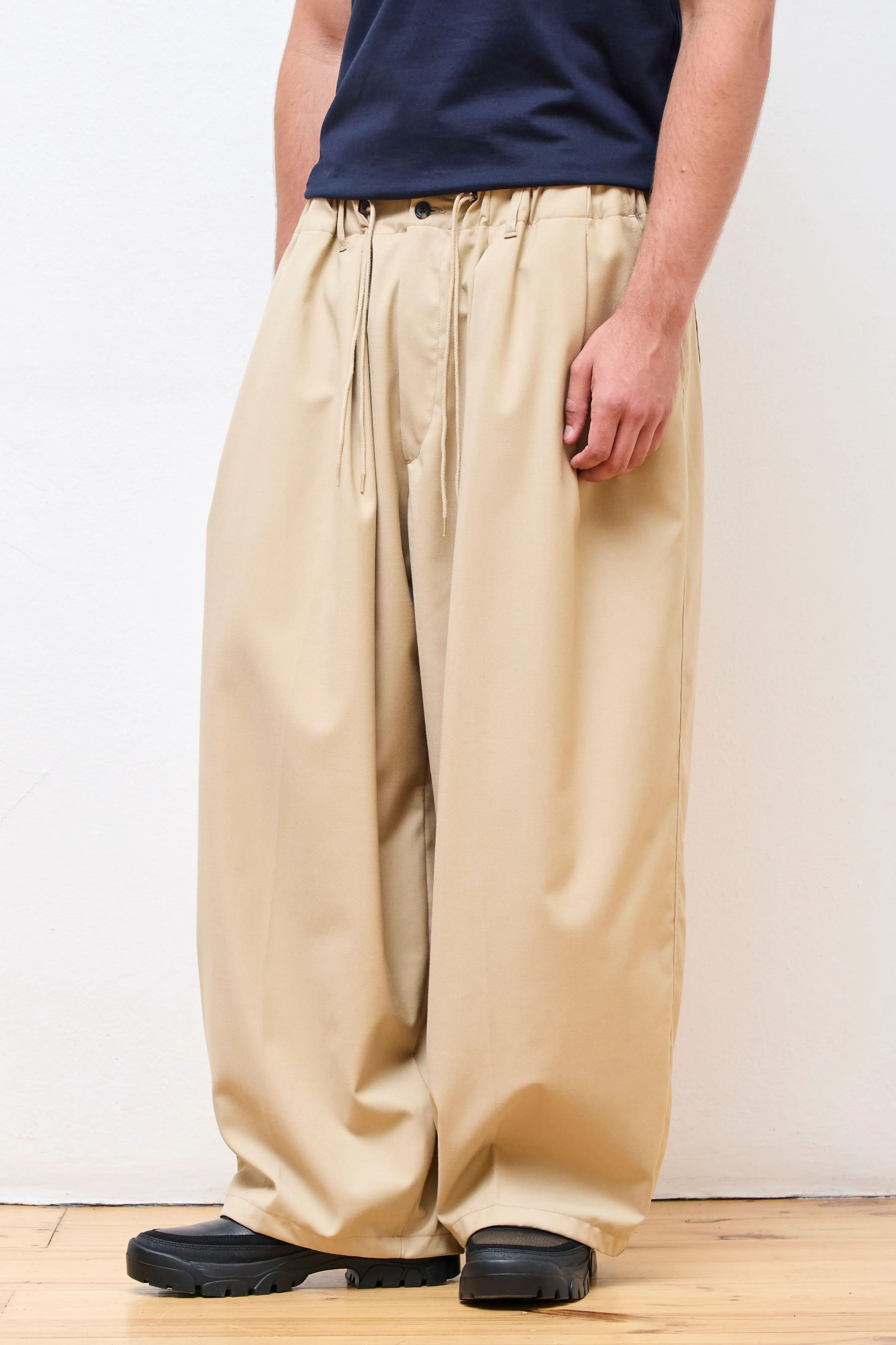 Circular Pants Beige