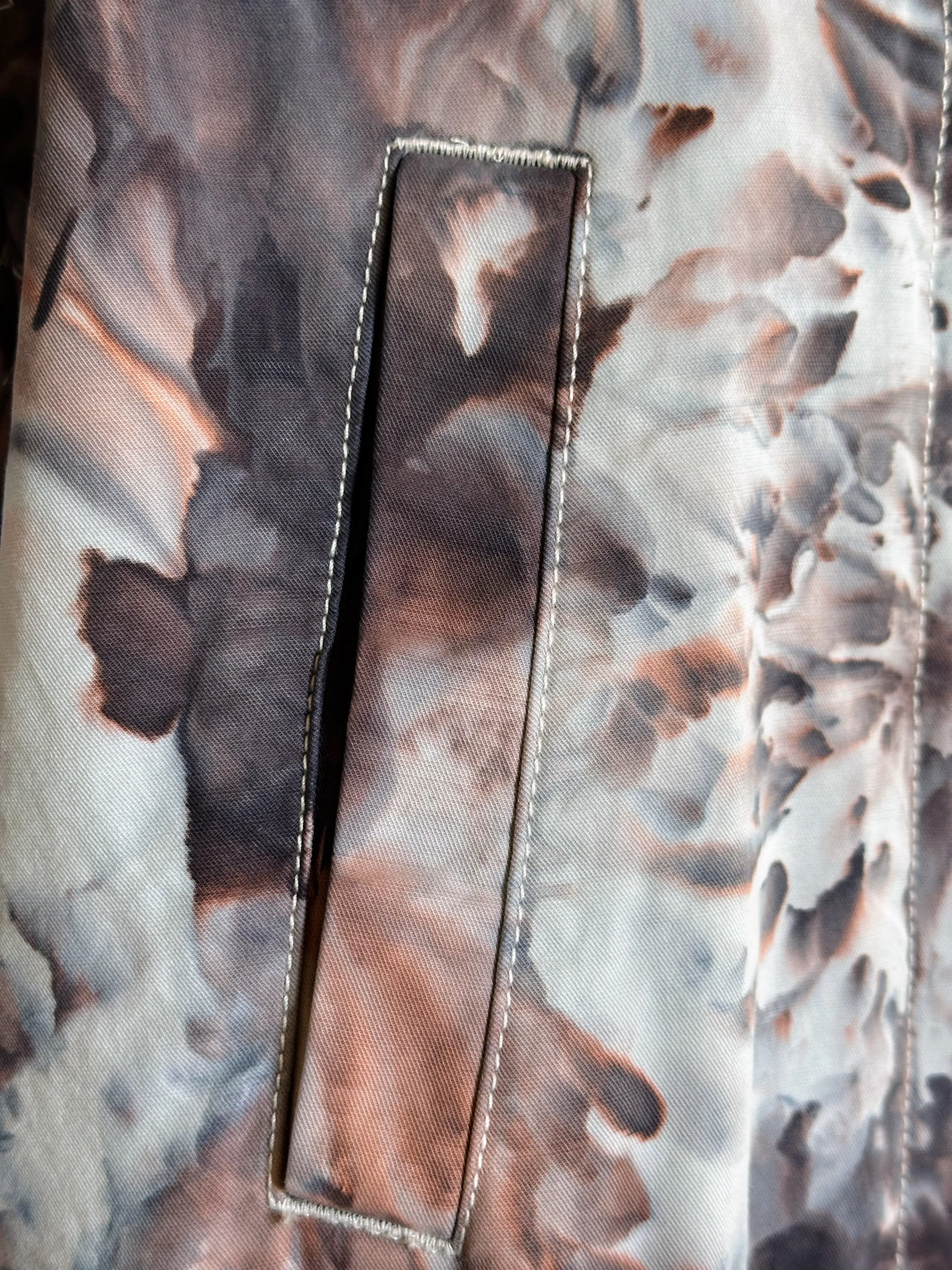 Custom Order Women’s Large Gap Parka Jacket with Removable Sherpa Lining & Faux Fur Trim Hood in ‘Dark Black’ and Corduroy Bell Bottoms for ‘Monika’
