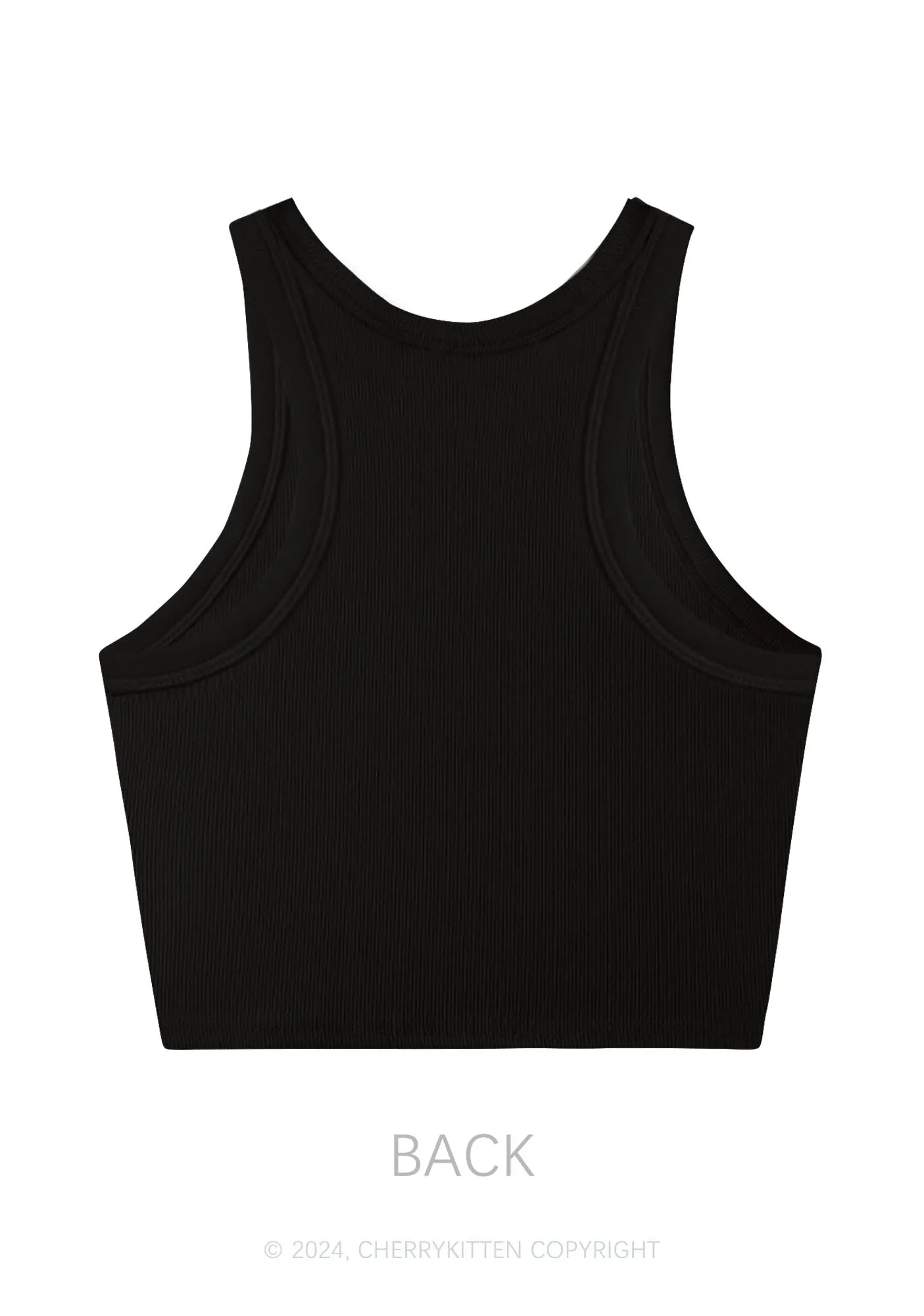 Cute Txts Sad Life Y2K Crop Tank Top Cherrykitten