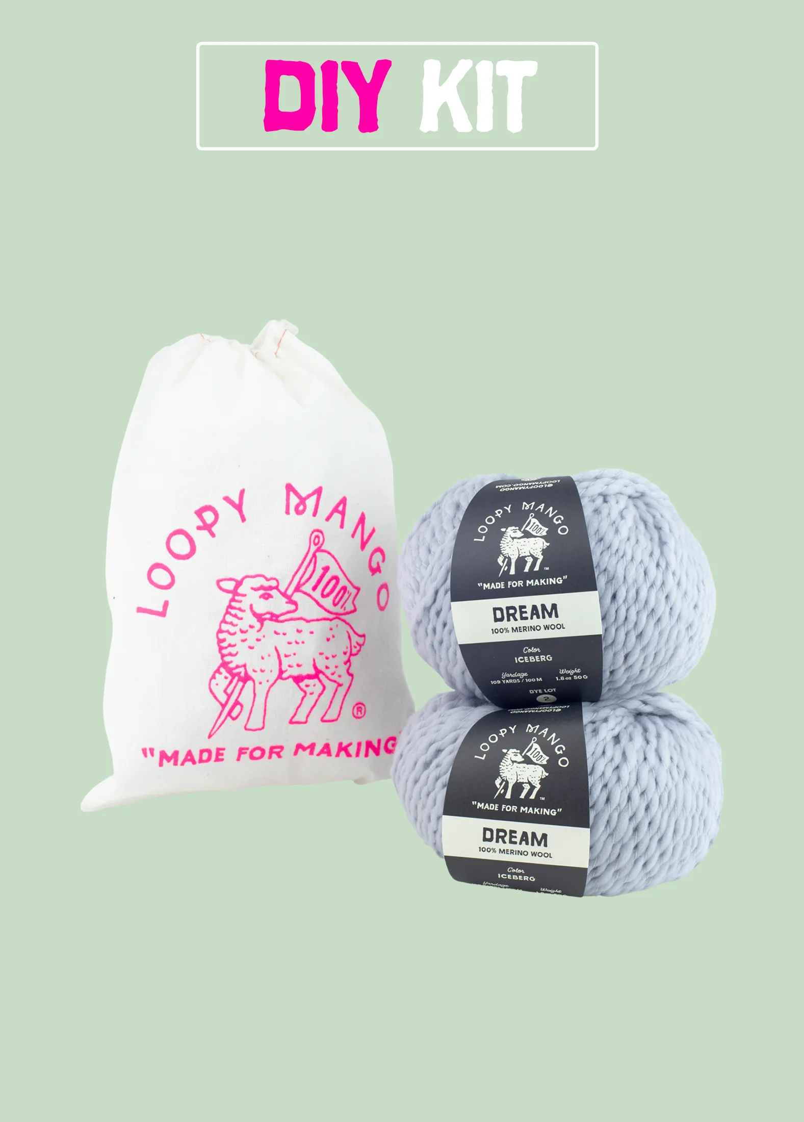 DIY Kit - Children's Balaclava Helmet - Dream (Merino Worsted)
