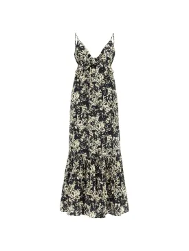 Floral Printed Satin Slip Dress
