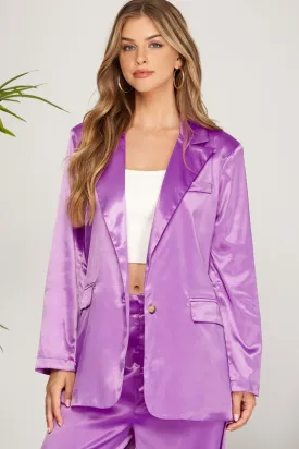 Girl Boss Satin Blazer