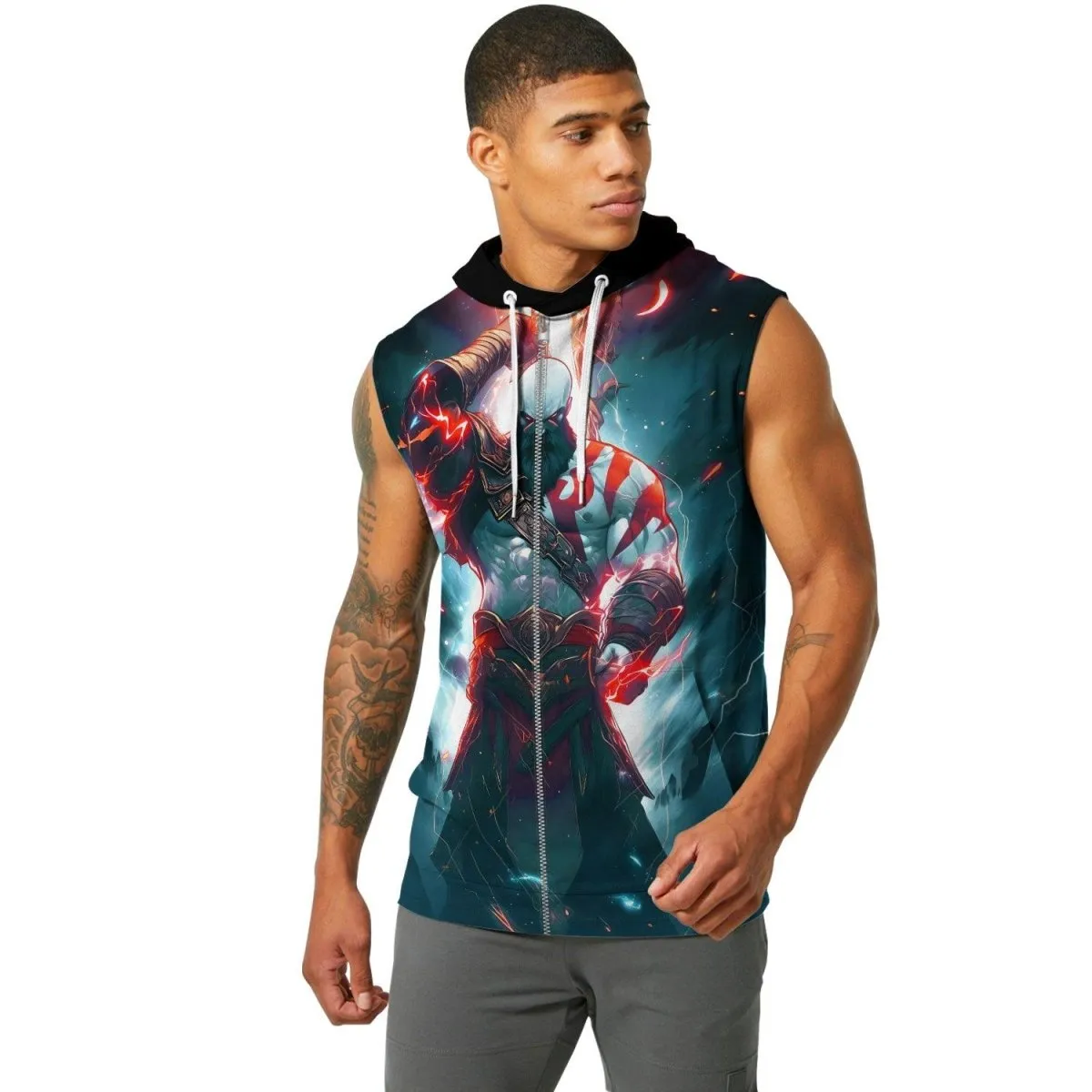 God Of War Sleeveless Pullover & Zip Hoodie