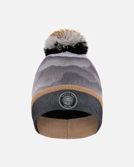 Knit Hat Gray With Mountains