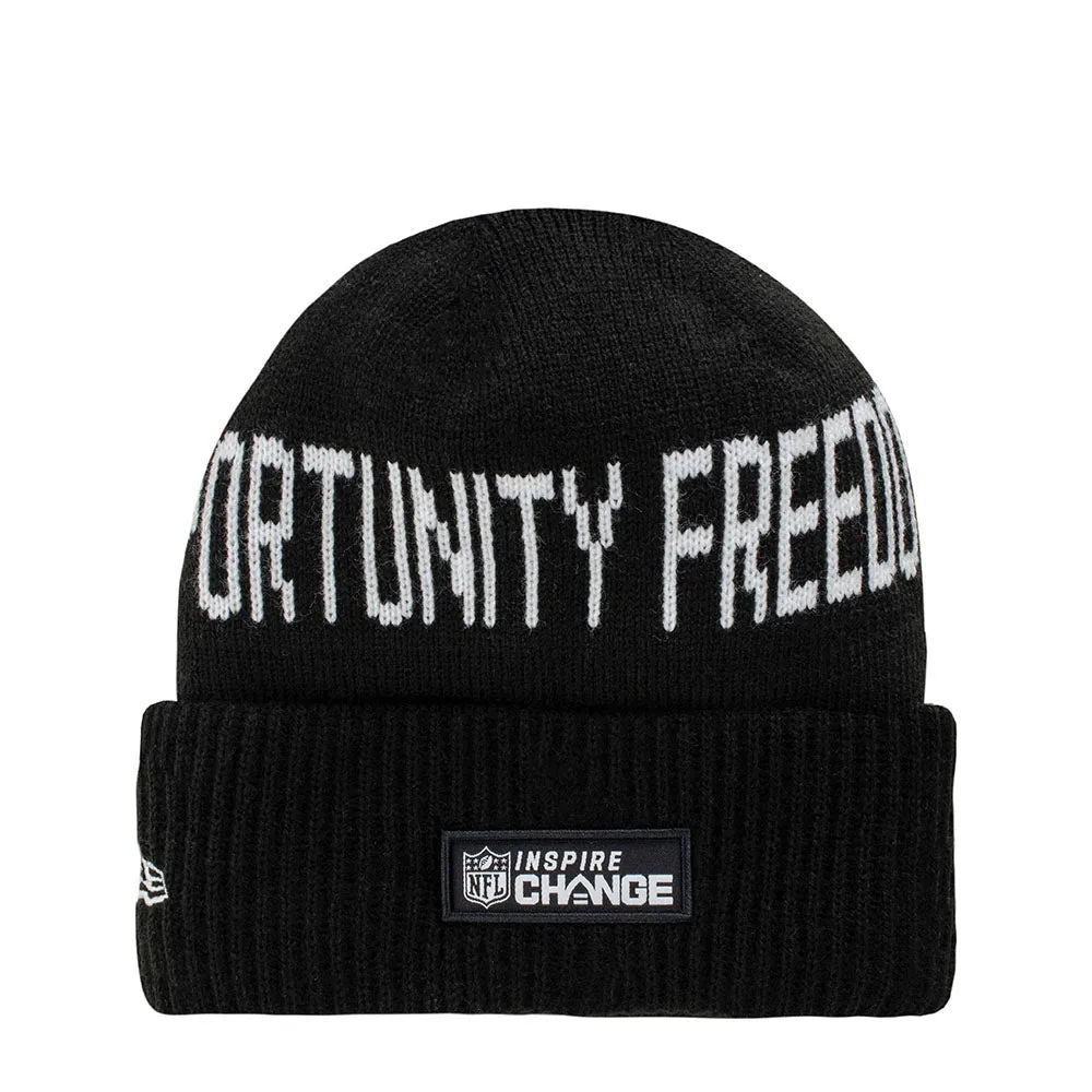 Las Vegas Raiders New Era Social Justice Knit Hat