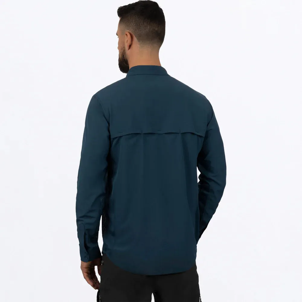 Long-Sleeved Shirt - FXR Men's Breeze Performance UPF Button-Up Shirt, 232043
