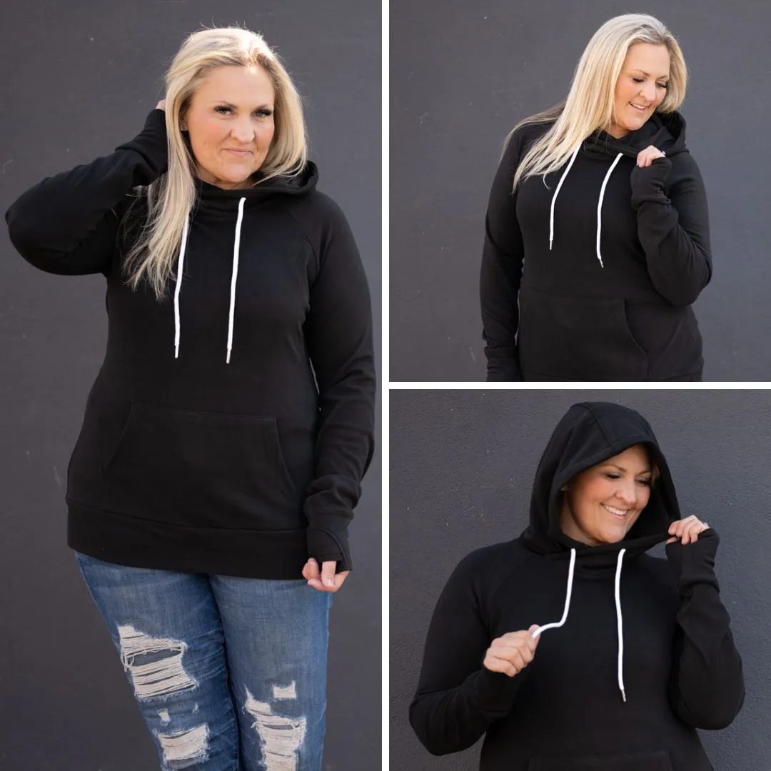 Lux Fleece Black Pullover Hoodie