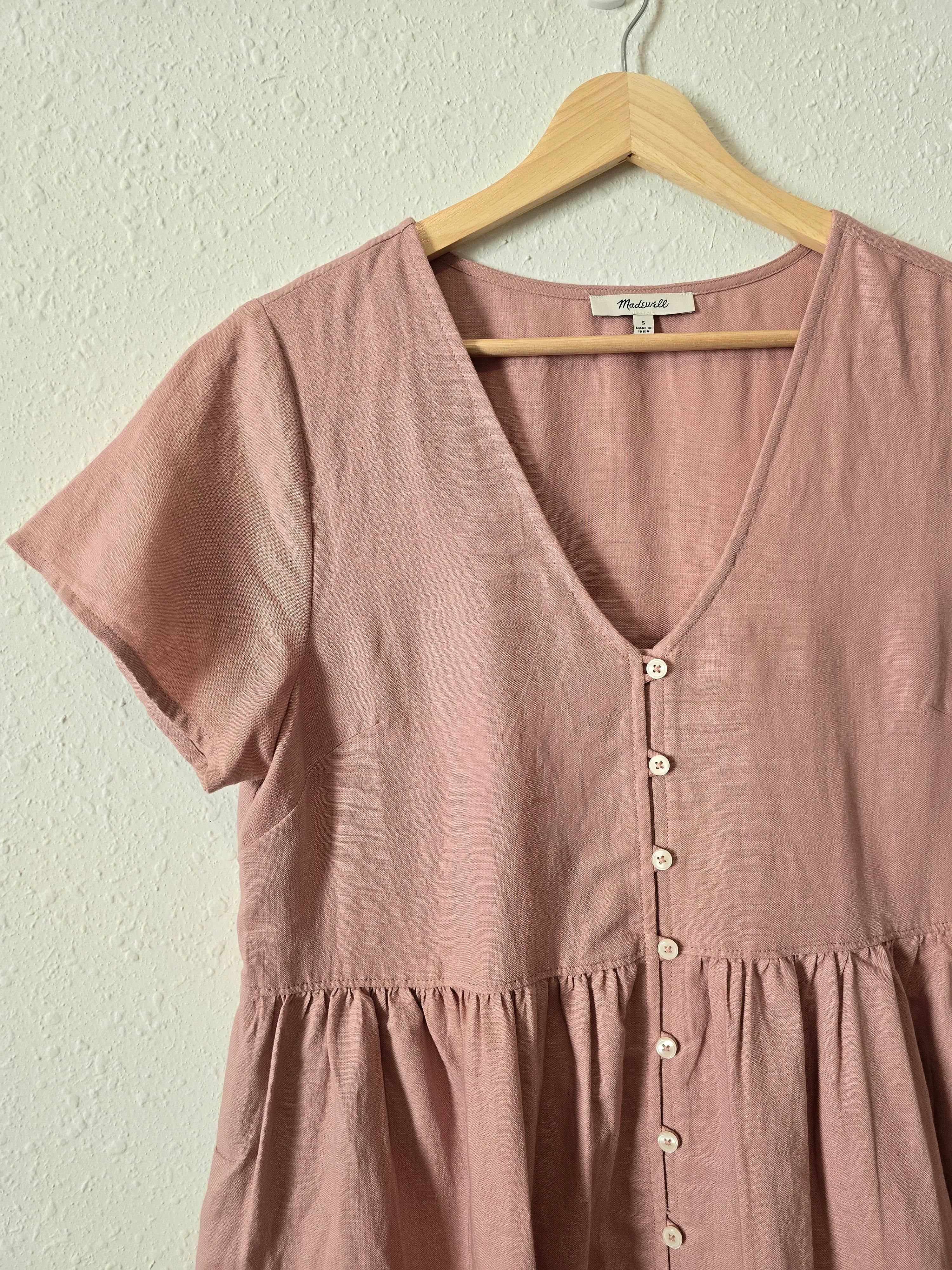 Madewell Linen Babydoll Dress (S)
