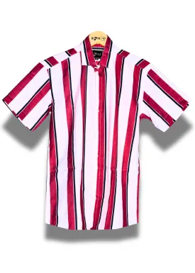Men Regular Fit Printed Casual Half Sleev Shirt (f38)