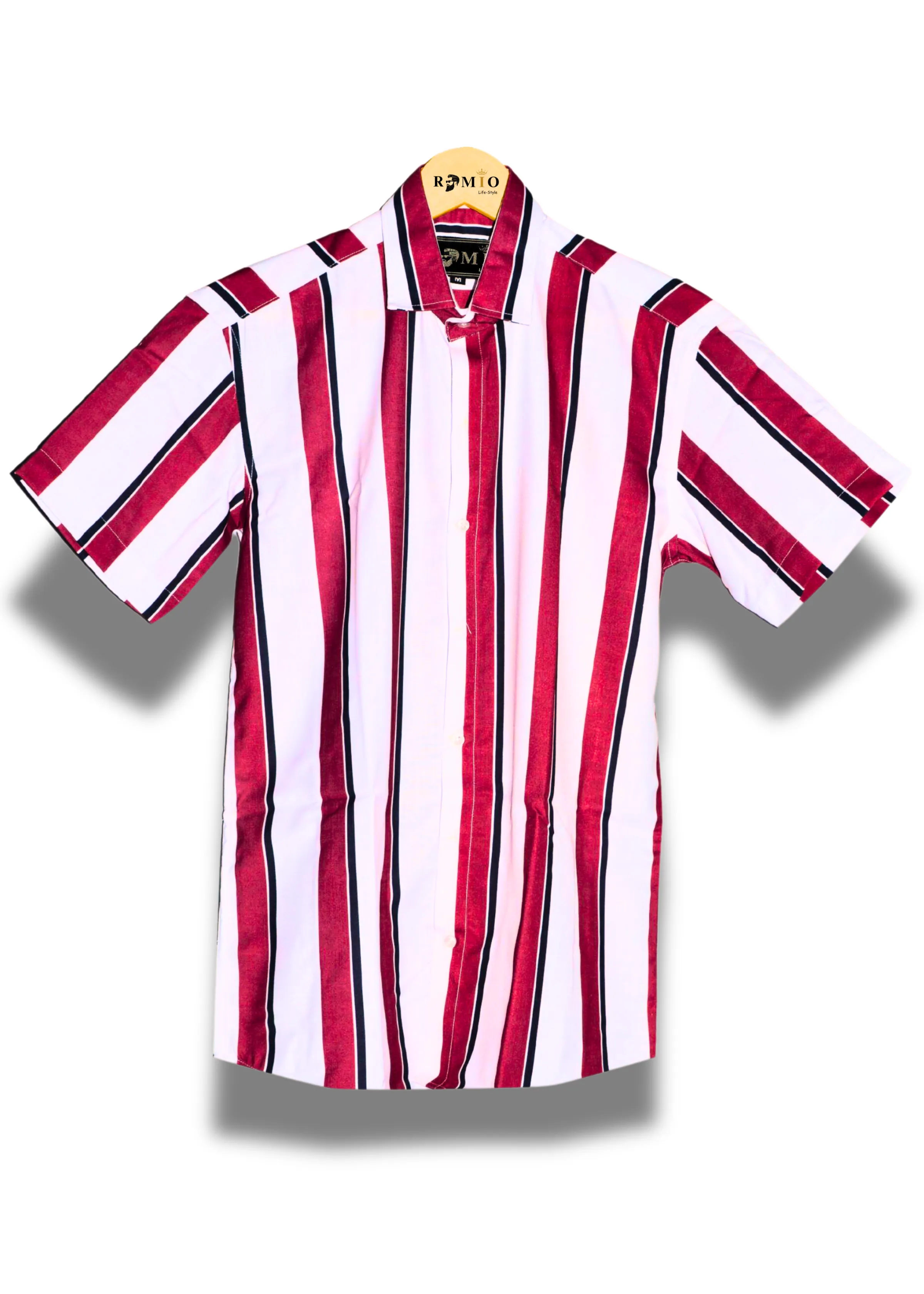 Men Regular Fit Printed Casual Half Sleev Shirt (f38)