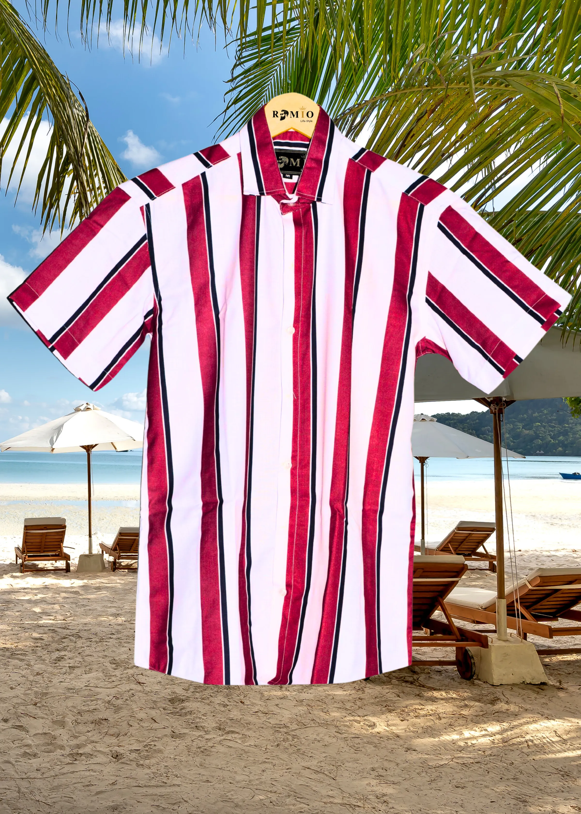 Men Regular Fit Printed Casual Half Sleev Shirt (f38)
