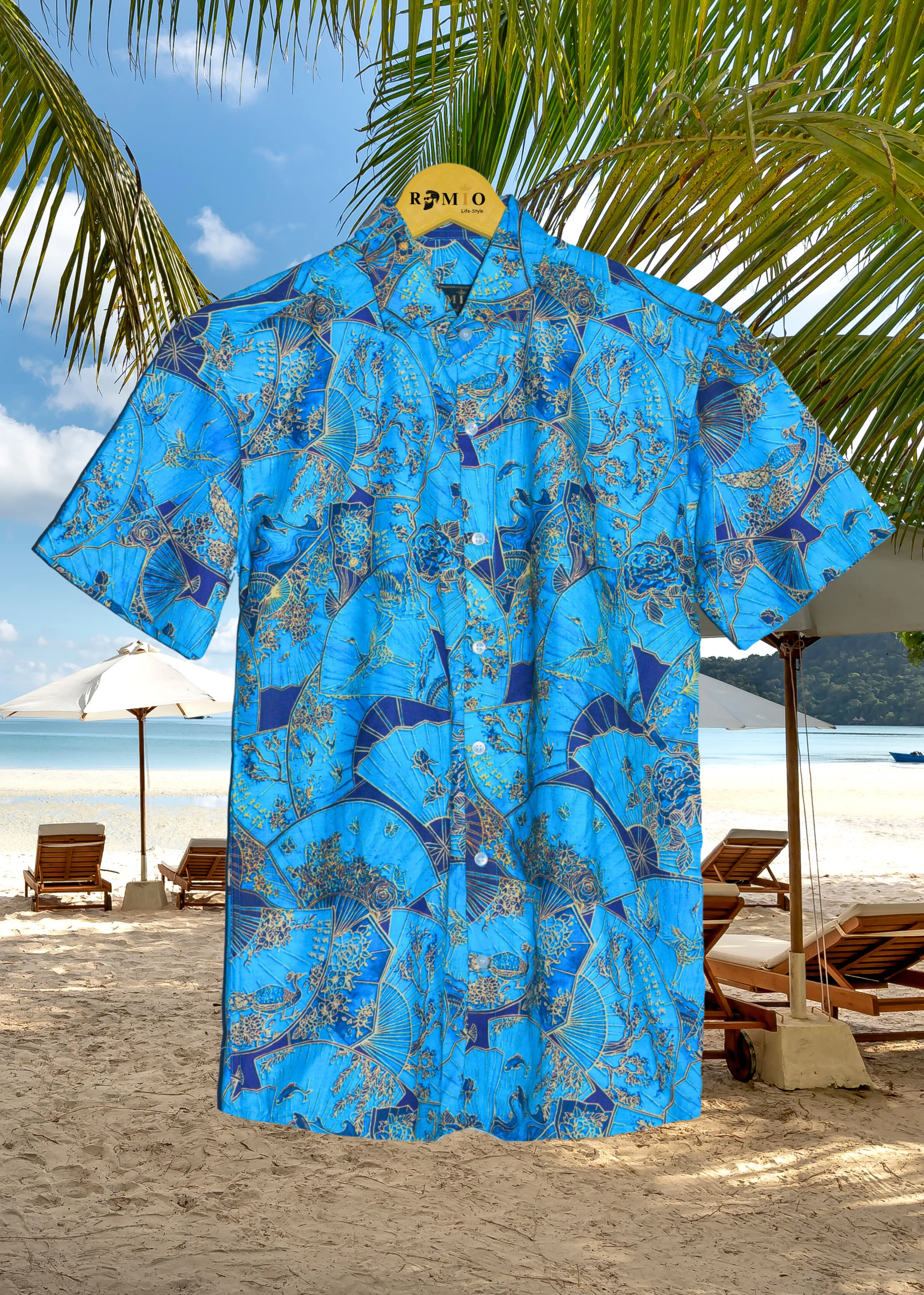 Men Slim Fit Printed Spread Collar Casual Half Sleev Shirt (f12)