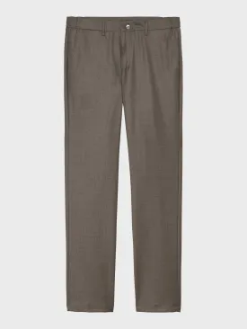 Mersino Taupe Luxury Wool Trousers - Woven in Italy