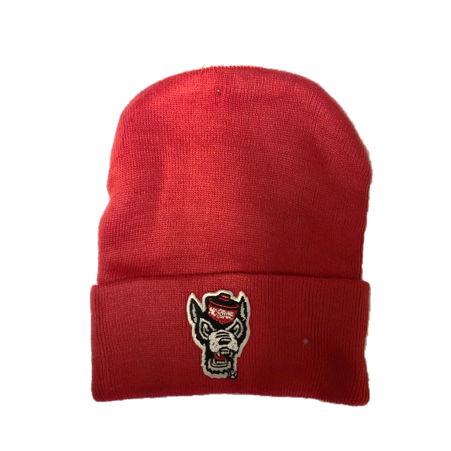 NC State Wolfpack Red Wolfhead Newborn Knit Hat