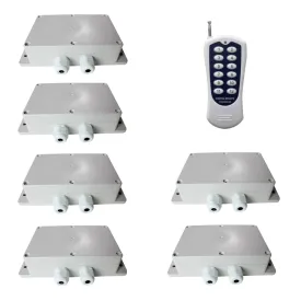 One-Control-Six DC 30A High Power Output High Frequency Remote Control Switch (Model 0020753)