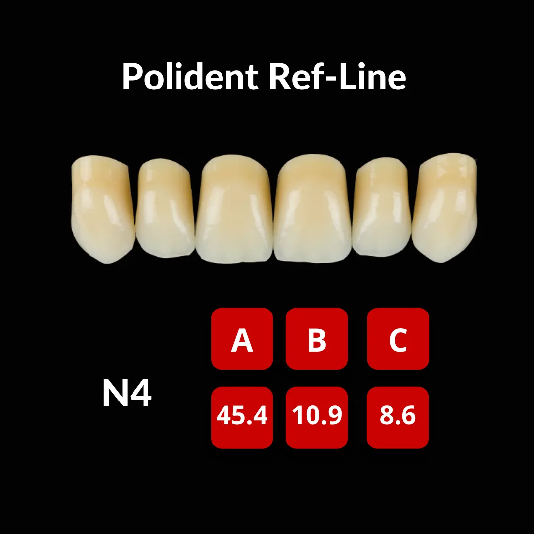 Polident Ref-Line Artificial Teeth Shade A3