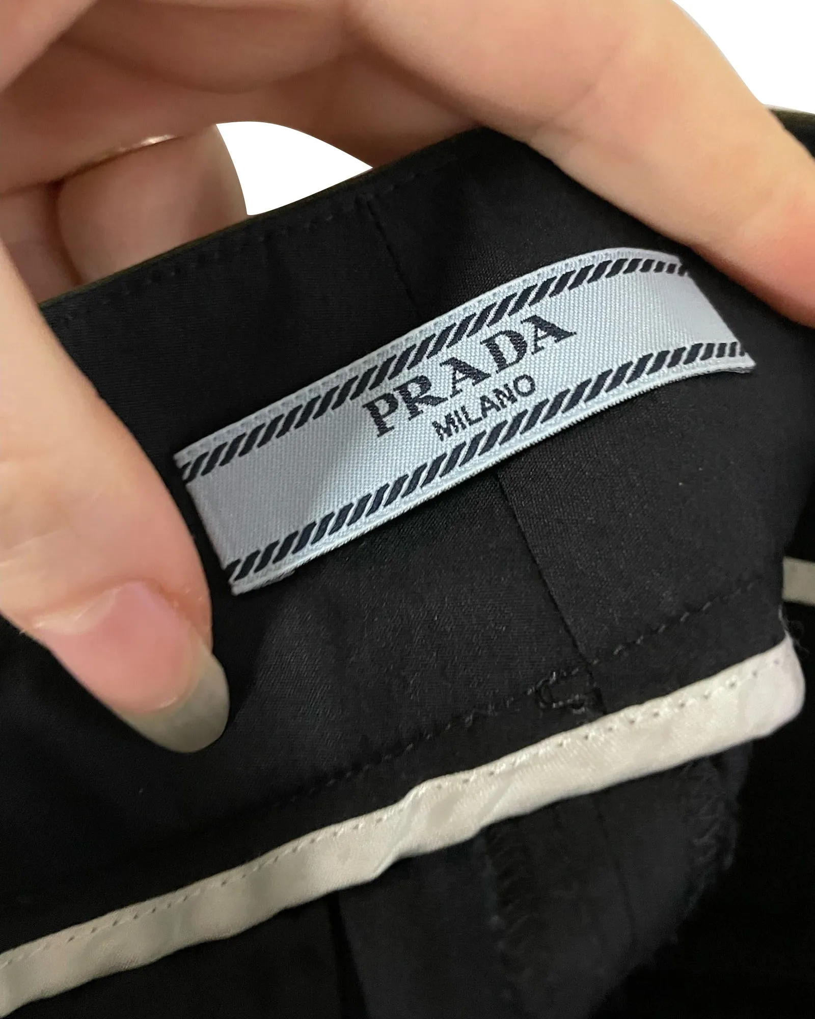 Prada Trousers in Black Cotton