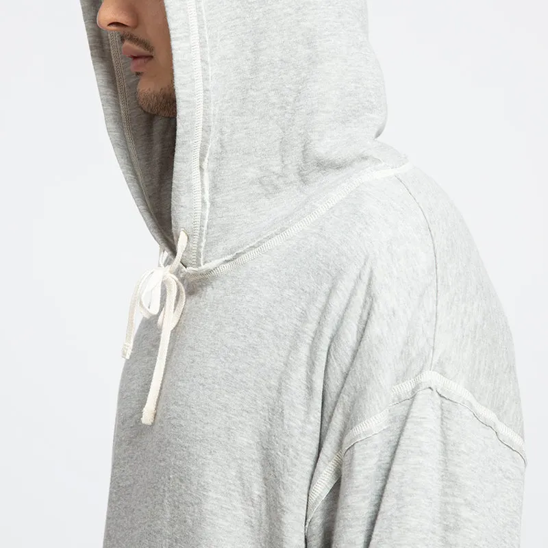 Raw Edge Big Game Hoodie - Heather Grey