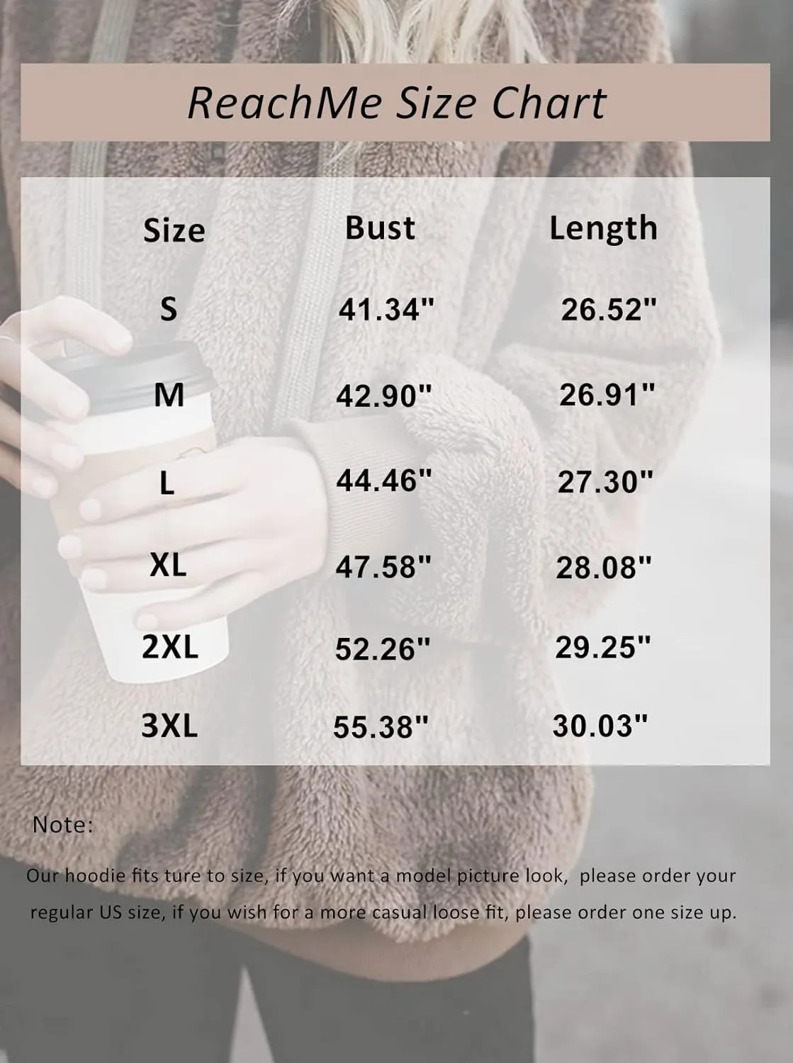 ReachMe Womens Oversized Sherpa Pullover Hoodie with Pockets Fuzzy Fleece Sweatshirt Buffalo Plaid Fluffy Coat