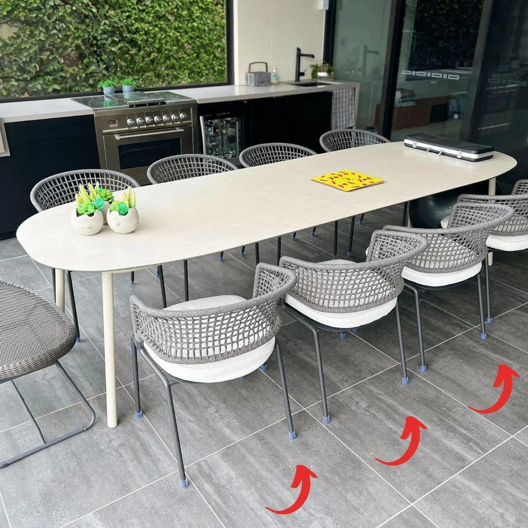 Round Silicone Chair Cap - Outdoor Furniture Leg Protection