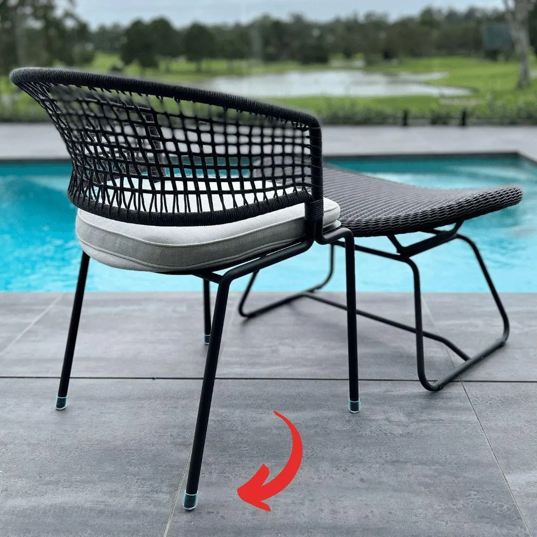 Round Silicone Chair Cap - Outdoor Furniture Leg Protection