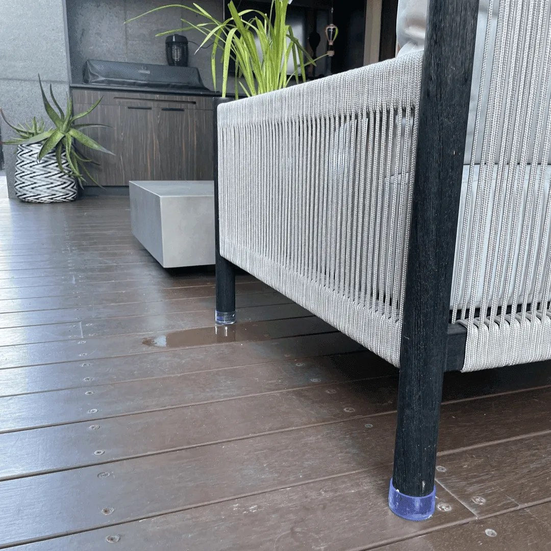 Round Silicone Chair Cap - Outdoor Furniture Leg Protection