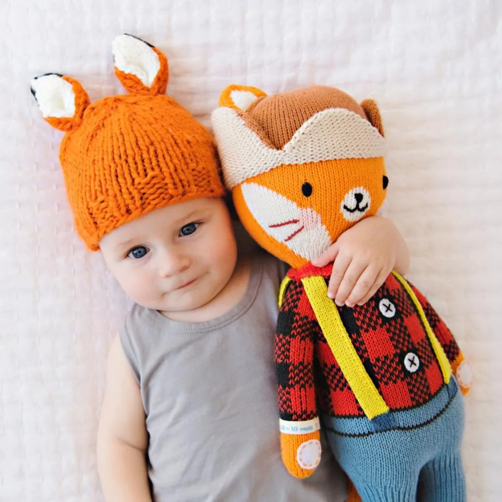 Rusty Fox Knit Hat - Orange