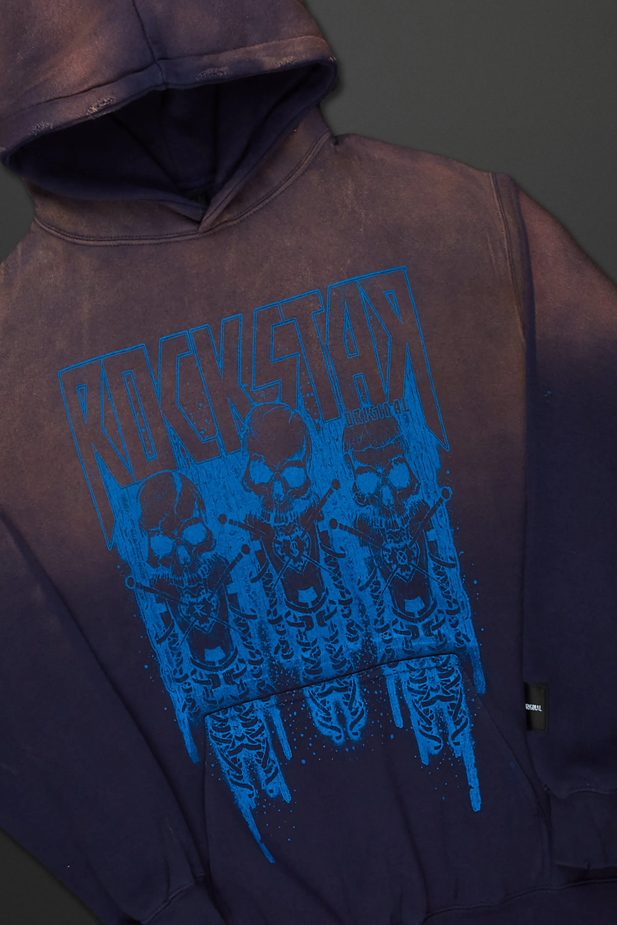 Sabbath Navy Graphic Printed Hoodie