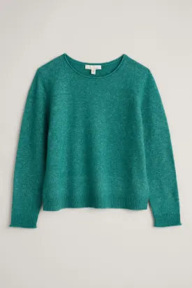 Seasalt Cornwall Lily bell jumper hepworth green
