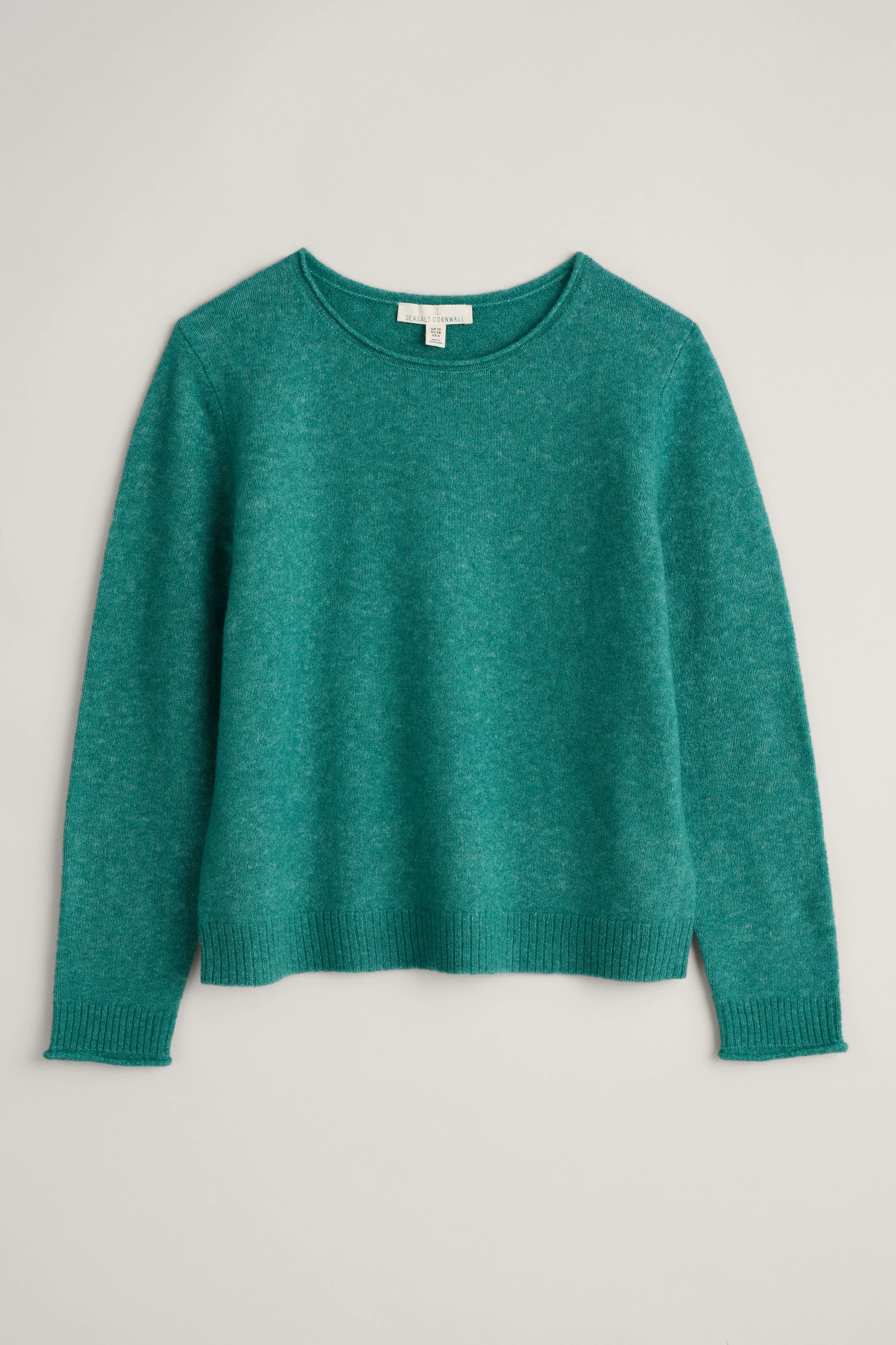 Seasalt Cornwall Lily bell jumper hepworth green