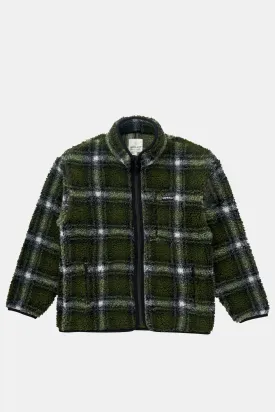 Shadow Plaid Sherpa Jacket