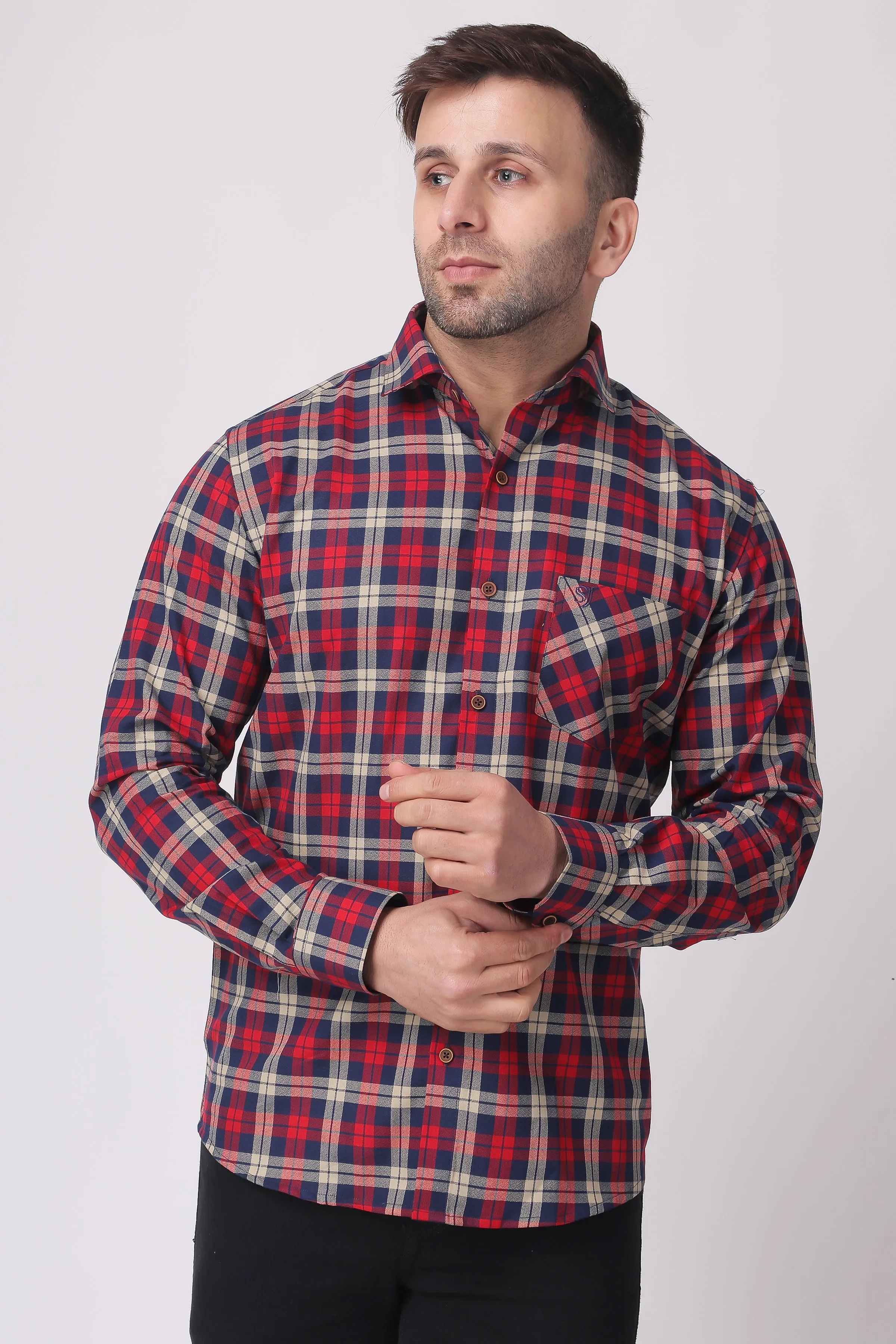 STYLOX BASIC CHECK SHIRT