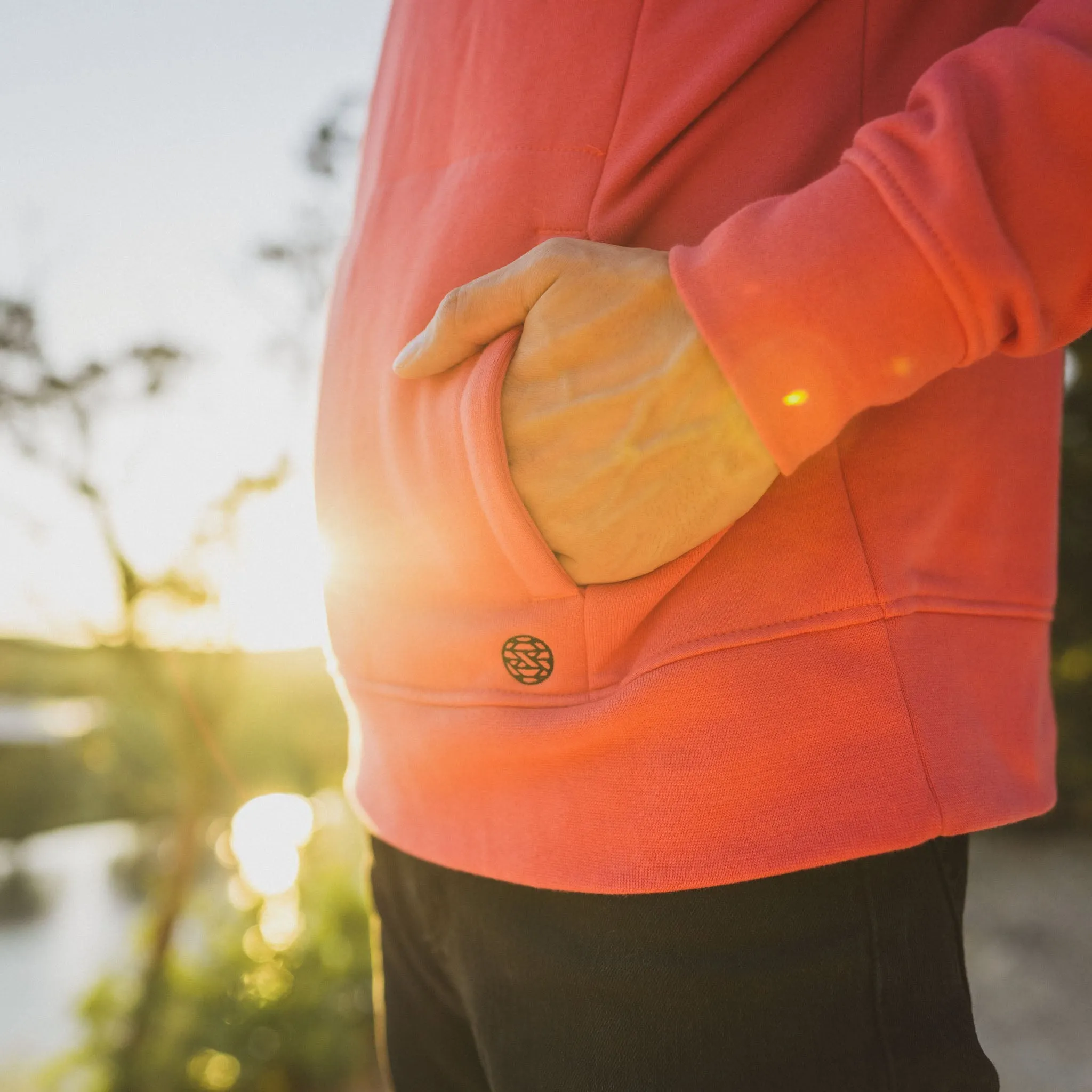 Sunset Red StringSwap Pullover Hoodie