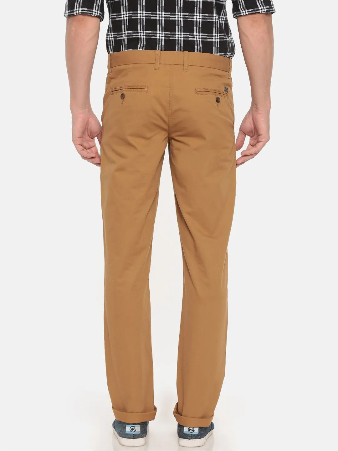 T-Base Men Brown Core Chinos Trousers