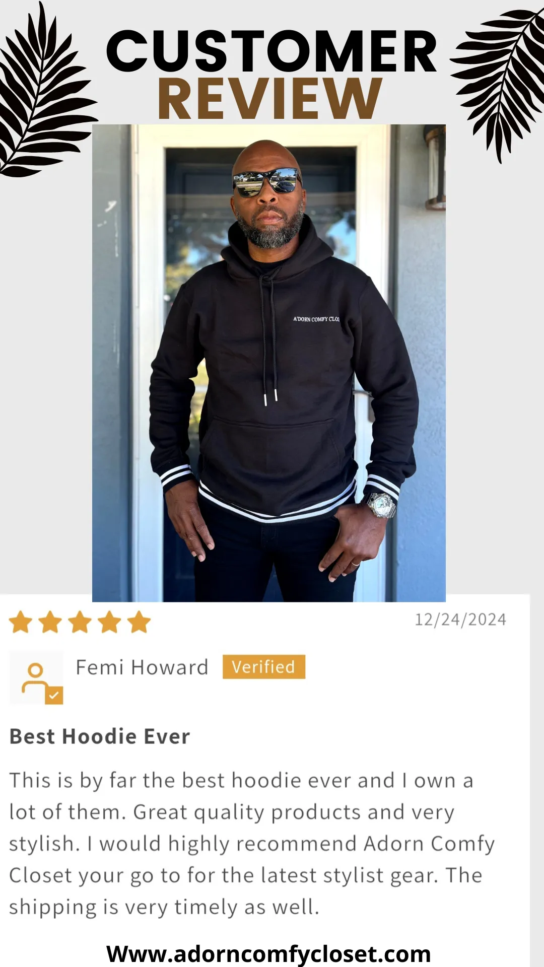 THE ASHLEY COLLECTION- MEN'S SIGNATURE DRAWSTRING HOODIE