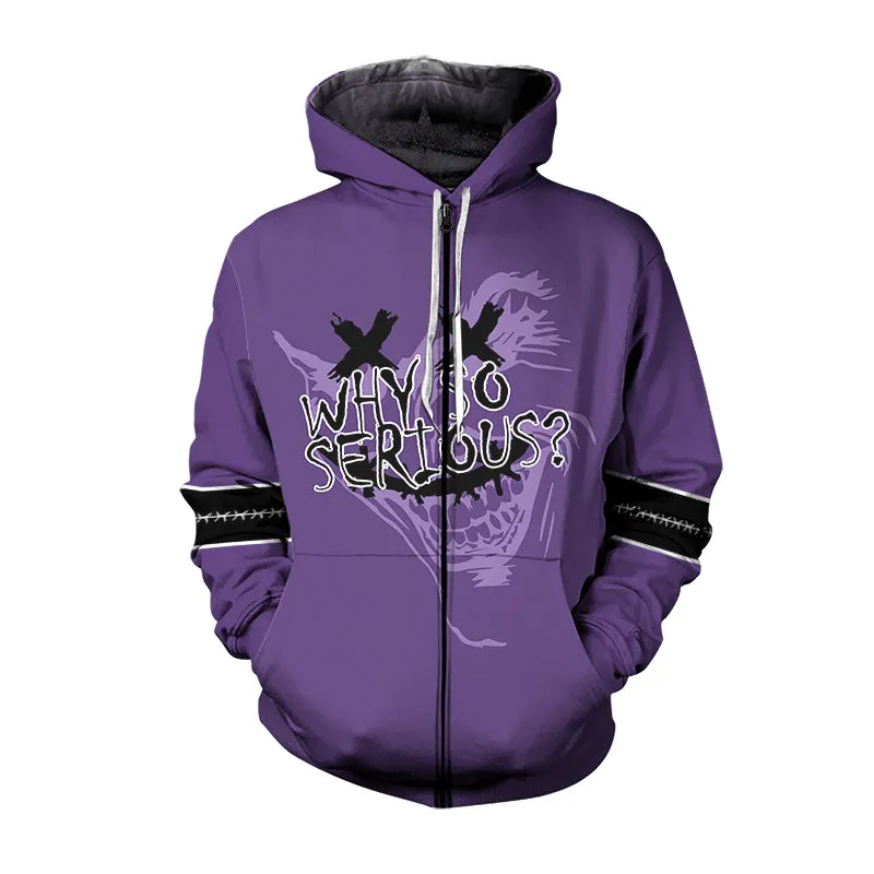 The Dark Knight Why So Serious Hoodie & Zip Hoodie