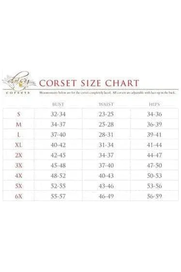 Top Drawer 4 PC Pin-Up Police Corset Costume