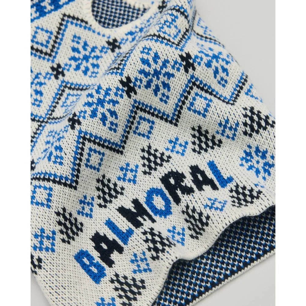 Unisex Rozel Balaclava - White/Blue/Navy