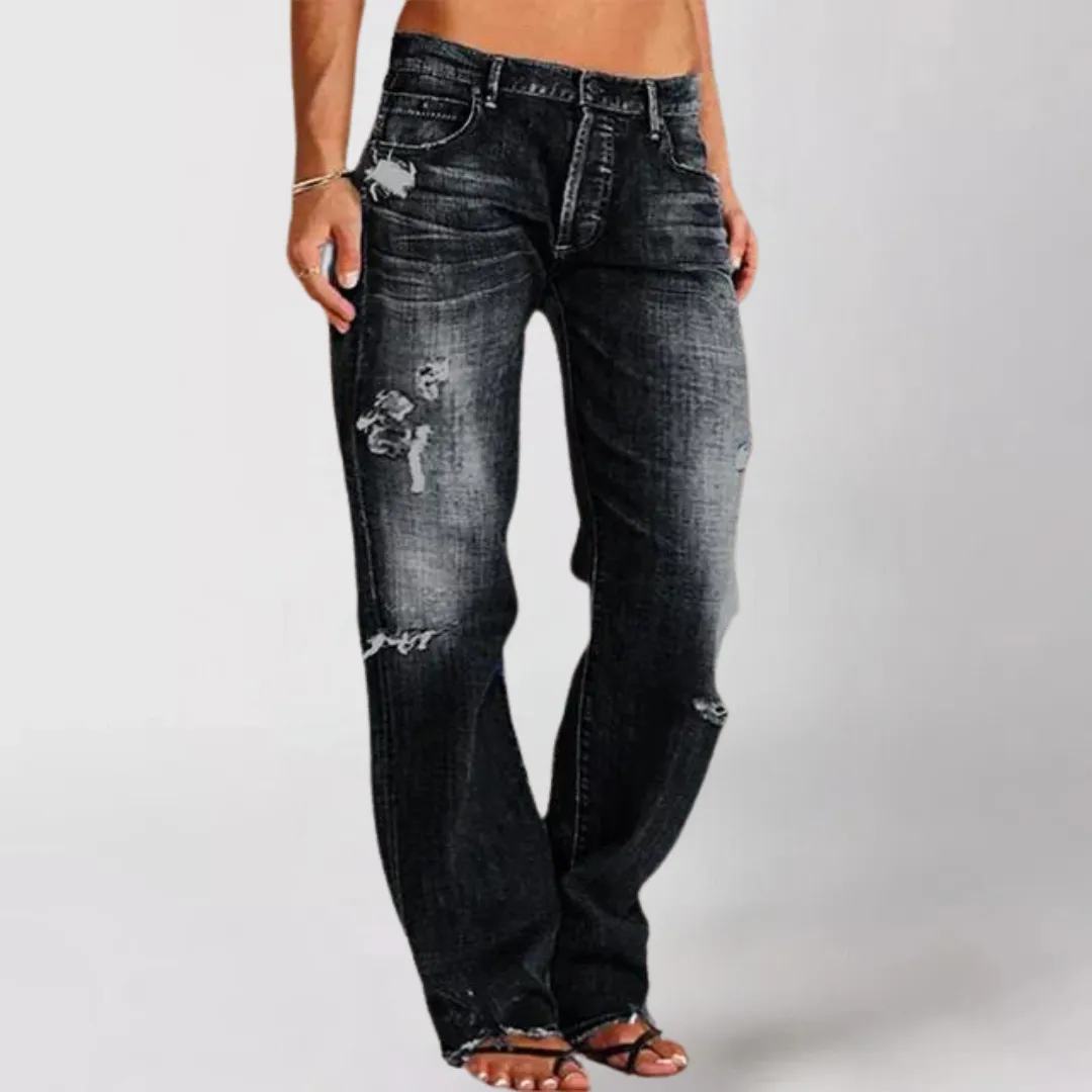 Viktoria Wide-Cut Denim Jeans